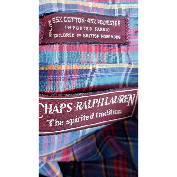 Vintage 90s Chaps Ralph Lauren The Spirited Tradition Men’s Medium Long Sleeve - Picture 3 of 5